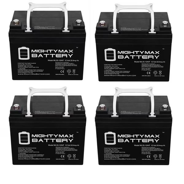 12V 35AH SLA INT Battery Replaces Ademco Alarms PWPS12330 - 4PK, Mighty Max Battery, Mfr#: MAX3849449